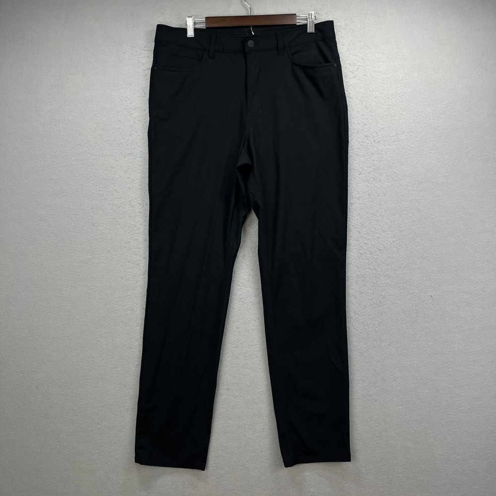 DKNY Golf Pants Mens 34x32* Black Slim Fit Performance Tech Chino Athleisure